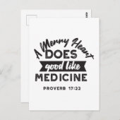 Proverb 17 Bibel Verse Zitat Alternate Design I Postkarte (Vorne/Hinten)