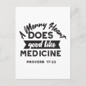 Proverb 17 Bibel Verse Zitat Alternate Design I Postkarte (Vorderseite)