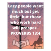 PROVERBEN 13:4 FOTODRUCK (Vorne)