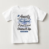 Proverbs 12:25 Bible Verse – Kind Word Art Baby T-shirt (Vorderseite)