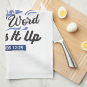 Proverbs 12:25 Bible Verse – Kind Word Art Geschirrtuch (Viertel Falte)