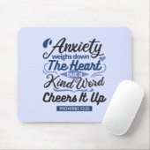 Proverbs 12:25 Bible Verse – Kind Word Art Mousepad (Mit Mouse)