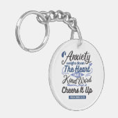 Proverbs 12:25 Bible Verse – Kind Word Art Schlüsselanhänger (Vorderseite links)