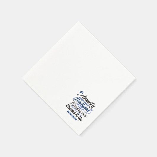 Proverbs 12:25 Bible Verse – Kind Word Art Serviette (Ecke)