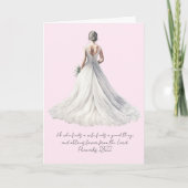 Proverbs 18:22 Wedding Greeting Card Karte (Vorderseite)