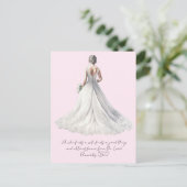 Proverbs 18:22 Wedding Greeting Card Postkarte (Stehend Vorderseite)