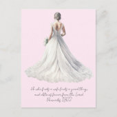 Proverbs 18:22 Wedding Greeting Card Postkarte (Vorderseite)