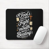 Proverbs 18 6 _ Bible Verse  Mousepad (Mit Mouse)