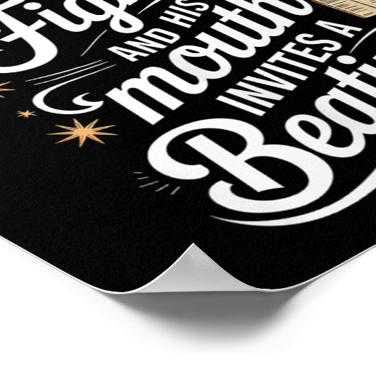 Proverbs 18 6 _ Bible Verse  Poster (Ecke)