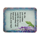 Proverbs 19:8 NKJV Christlich Inspiration Magnet (Horizontal)