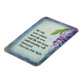 Proverbs 19:8 NKJV Christlich Inspiration Magnet (Linke Seite)