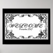 Proverbs 25:17 Willkommensdruck Poster (Vorne)