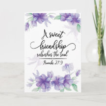 Proverbs 27:9 Sweet Friendship Erfrischt das Soul