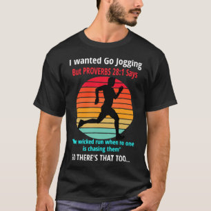 Proverbs 281 Bibelangebot Christlicher Joggen Work T-Shirt