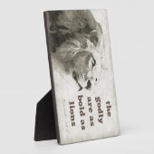 Proverbs 28:1 Bold as Nummernlöcke Fotoplatte (Seite)