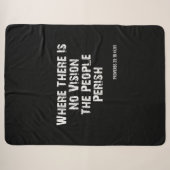 Proverbs 29:18 Bibelverse KJV Zitat Sherpadecke (Vorderseite (Horizontal))