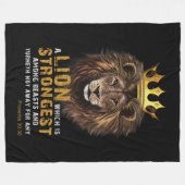 Proverbs 30:30 KJV Bibelbibliotheksangebot Fleecedecke (Vorderseite (Horizontal))