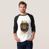 Proverbs 30:30 KJV Bibelbibliotheksangebot Männerq T-Shirt (Vorne ganz)