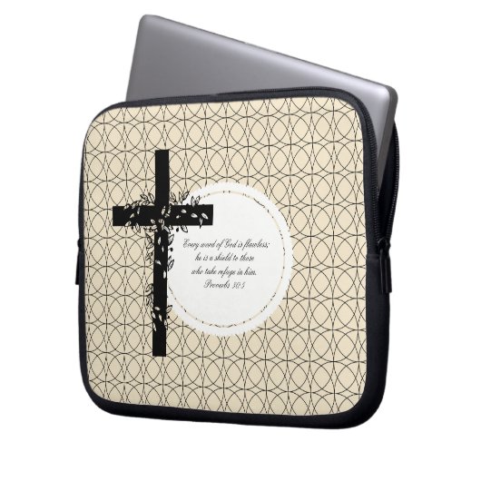 Proverbs 30:5 Notebook- oder Netbook Carrier Sleev Laptopschutzhülle (Vorderseite Links)
