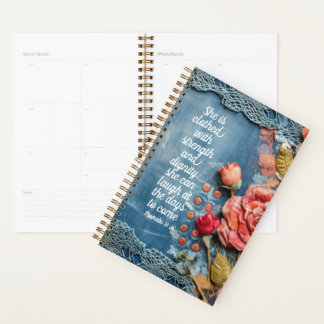 Proverbs 31:25 Planner Inspiring Bible Verse Planer