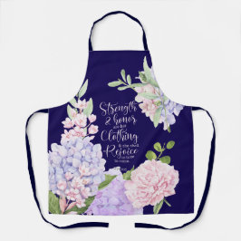 Proverbs 31:25 Strength and Honour Blue Schürze