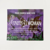 PROVERBS 31 Christliche Frauenkirche Wandteppich (Vorderseite (Horizontal))