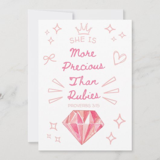 Proverbs 31 Christliche Karte für Tochter (Vorderseite)