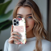 Proverbs 31 Elegante pastellrosa Blume Case-Mate iPhone Hülle