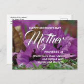 PROVERBS 31 Floral Happy Mother's Day Postcard Postkarte