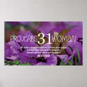 PROVERBS 31 FRAU Christlich Frame Art for TV Poster (Vorne)