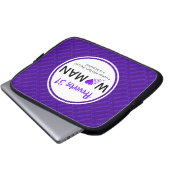 PROVERBS 31 FRAU Lila Inspiration Christlich Laptopschutzhülle (Vorne Knopf)