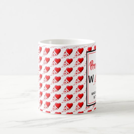 PROVERBS 31 FRAUEN - Rote Herzen Christlich Kaffeetasse (Mittel)