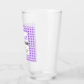 PROVERBS 31 Lila Frauenherz Christlich trinken Glas (Links)