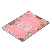 Proverbs 31 Rosa Blume Gebetszeitschrift Notizbuch Notizblock (Linke Seite)