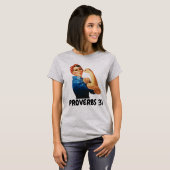 PROVERBS 31 ROSIE RIVETER T-Shir CHRISTLICHER FRAU T-Shirt (Vorne ganz)