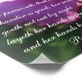 Proverbs 31 Sammlung~ Pro 31:18-19 Poster (Ecke)
