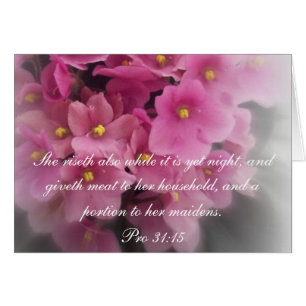 Proverbs 31 Sammlung ~ Sprichwörter 31:15