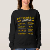 Proverbs 31 Woman Christian Women’s Sweatshirt (Vorderseite)