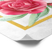 Proverbs 31 Woman of Valor Watercolor Canvas Poster (Ecke)