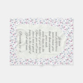 Proverbs 3:3–4 Floral Scripture  Fleecedecke (Vorderseite (Horizontal))