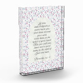 Proverbs 3:3–4 Floral Scripture  Fotoblock (Links)