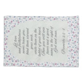 Proverbs 3:3–4 Floral Scripture  Kissenbezug (Rückseite)