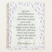 Proverbs 3:3–4 Floral Scripture  Planer (Vorderseite)