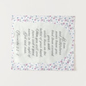 Proverbs 3:3–4 Floral Scripture  Wandteppich (Vorderseite (Horizontal))