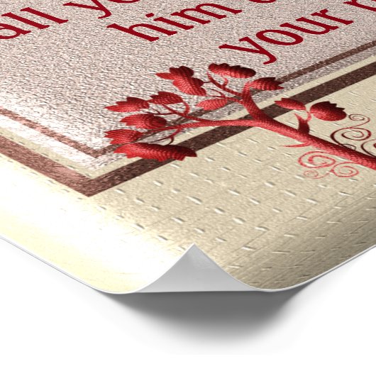 Proverbs 3:5-6 ~~art print poster (Ecke)