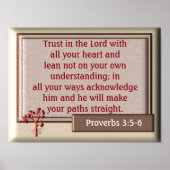 Proverbs 3:5-6 ~~art print poster (Vorne)