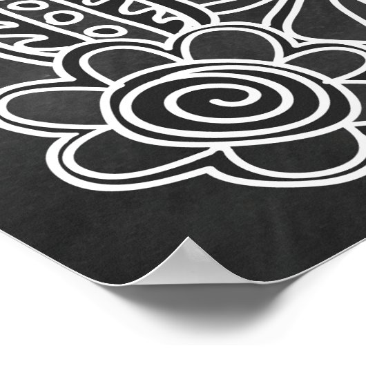 Proverbs 3:5-6 Chalkboard Style Poster (Ecke)