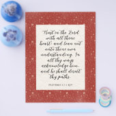 Proverbs 3:5-6 KJV Bibelverse Bild Flyer (Einzeln)