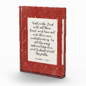 Proverbs 3:5-6 KJV Bibelverse Bild Fotoblock (Rechts)