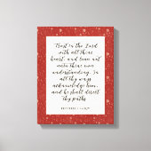 Proverbs 3:5-6 KJV Bibelverse Bild Leinwanddruck (Vorderseite)